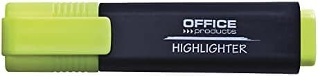 OFFICER PRODUCTS Leuchtender Textmarker 10er Pack Gelb Hohe Qualität und Sicherheit für Schüler und Büroangestellte
