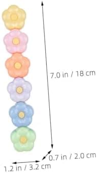 NUOBESTY 5-Satzes bunte Blumen-Textmarker Stapelbar für Schul- und Bürotagebedarf - Notizen, Planer und kreative Projekt