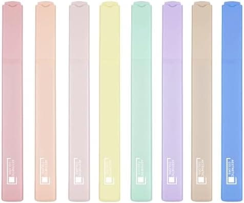 [12er-Pack] Ästhetische Textmarker für Schüler und Studierende mit weicher Keilspitze, No Bleed Bible Highlighter Pastel