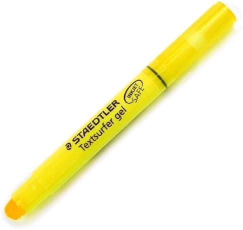 Staedtler Markers Gelb für Kinder-School-Bedingungen-Leicht-zu-entfernen-5mm-Trocknungsmethode-Verschiedene-Muster-30-S