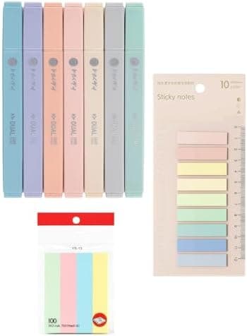 12 Bibelmarker Set, perfekt für Bibelseminare und Studierende, praxisreiches Bible Zubehör mit Notizblöcken und Markern