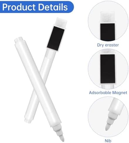 KALIONE Whiteboard Marker für Zuhause Schule Büro abwischbare Markierungsstifte
| KALIONE magnetische Whiteboard Stifte