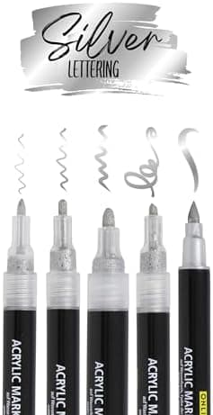 Online 5x Fineliner Schwarz wasserbeständig | mit Brush Pen und Kalligrafie-Spitze | Black Handlettering-Set | Tuschesti