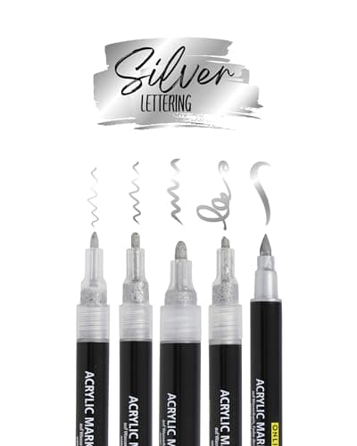 Online 5x Fineliner Schwarz wasserbeständig | mit Brush Pen und Kalligrafie-Spitze | Black Handlettering-Set | Tuschesti
