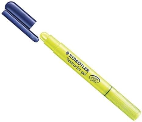 Staedtler Markers Gelb für Kinder-School-Bedingungen-Leicht-zu-entfernen-5mm-Trocknungsmethode-Verschiedene-Muster-30-S