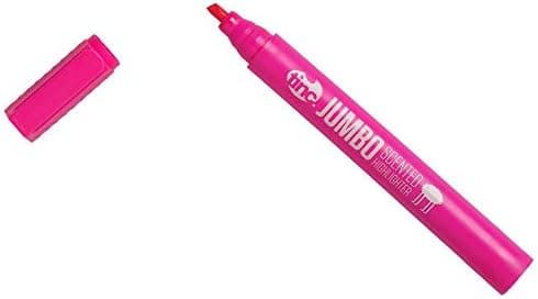 Tinc Jumhltpk X-Large Langlebig Duft für Kinder in Pink - Markierstift mit Dauerspülung, 12 Proportionen - Büro und Schu