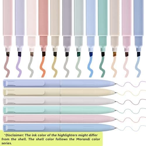 17 Textmarker Pastell Set für Journal und Büro - Aesthetic Bible Highlighter und Fineliner für Bibel und Schulbedarf
|