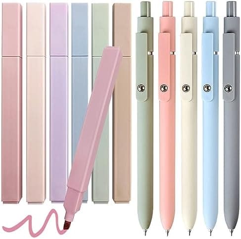 Aesthetic Gelstifte Textmarker Pastell Set Noir für Bibelschulen und Büro
| No Bleed Dry Fast Highlighter Pastell Set f