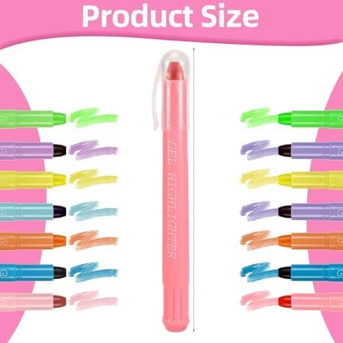 12er Pack Mehrfarbige Gel Marker für Bibeltexte und Versmarkierung