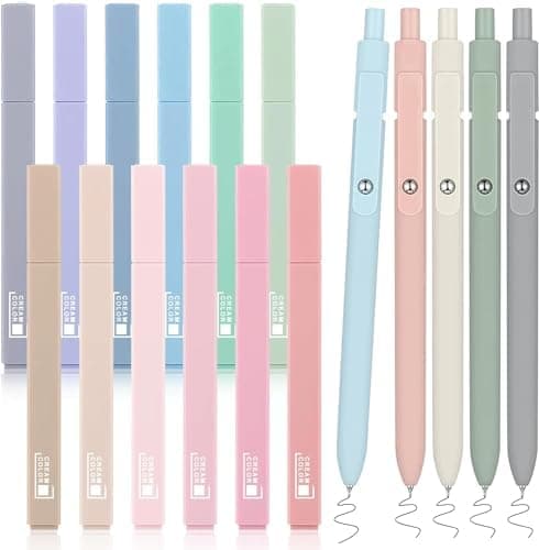 17 Textmarker Pastell Set für Journal und Büro - Aesthetic Bible Highlighter und Fineliner für Bibel und Schulbedarf
|
