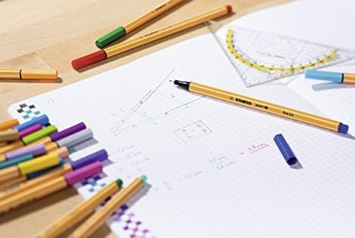 STABILO Fineliner point 88-15er Pack Standardfarben für Schüle und Büro