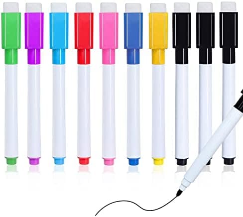 **Tiefgraue Magnetische Whiteboard Stifte, 10 Stück Abwischbar für Whiteboards und Memoboard**
| **Magnetische Folienst