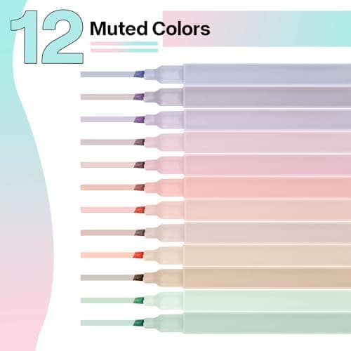 PastellHighlighterPen 12 Stück für Bibelmarker - Stifte Aesthetic & Schul Sachen
| Leuchtstifte Bibelmarker pastell 12