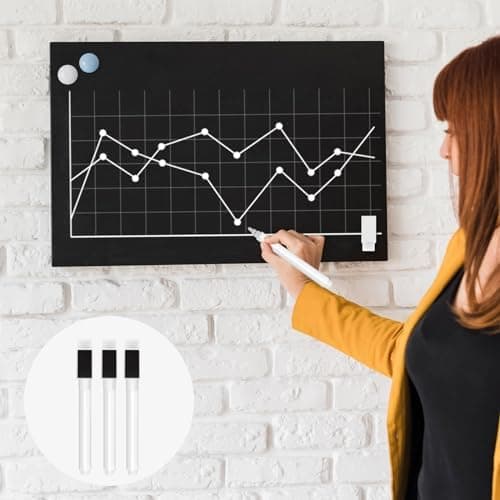 KALIONE Whiteboard Marker für Zuhause Schule Büro abwischbare Markierungsstifte
| KALIONE magnetische Whiteboard Stifte