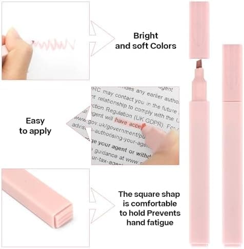 PastellHighlighterPen 12 Stück für Bibelmarker - Stifte Aesthetic & Schul Sachen
| Leuchtstifte Bibelmarker pastell 12