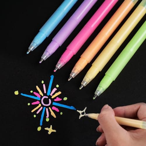 SmootherPro Farbige Gelstifte 0,5 mm Feine Tintenroller-Set zur Kunst Zeichnen Skizzieren Scrapbooking (CS005-6)