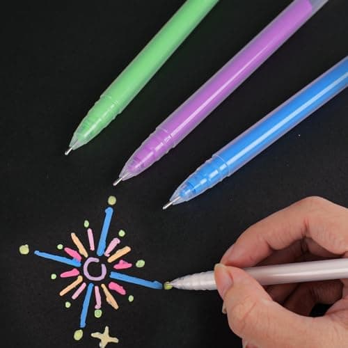SmootherPro Farbige Gelstifte 0,5 mm Feine Tintenroller-Set zur Kunst Zeichnen Skizzieren Scrapbooking (CS005-6)