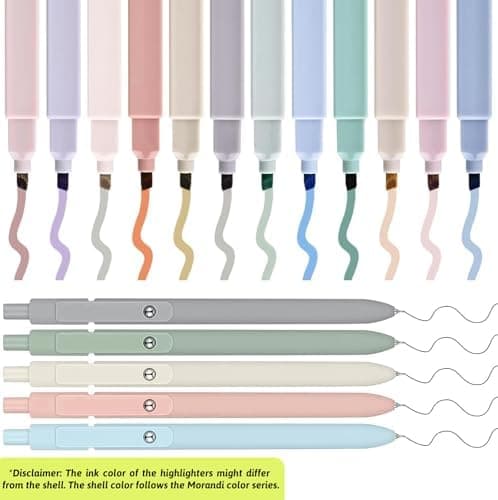 17 Textmarker Pastell Set für Journal und Büro - Aesthetic Bible Highlighter und Fineliner für Bibel und Schulbedarf
|