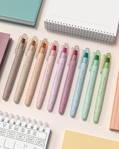 WEMATE Bibel Textmarker - 9-Teiliges Gel Textmarker Set für Bibelmarker
| WEMATE Bibel Textmarker - Hervorragendes Bibe