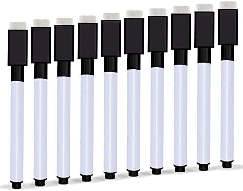 **Tiefgraue Magnetische Whiteboard Stifte, 10 Stück Abwischbar für Whiteboards und Memoboard**
| **Magnetische Folienst