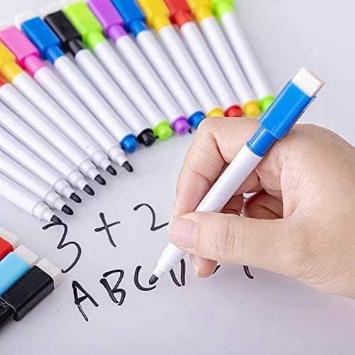 **Tiefgraue Magnetische Whiteboard Stifte, 10 Stück Abwischbar für Whiteboards und Memoboard**
| **Magnetische Folienst