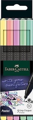Faber-Castell 151620 Box mit 20 Grip Finelinern für Erwachsene zur lebendigen farbigen Kunst Stifte zum Zeichnen