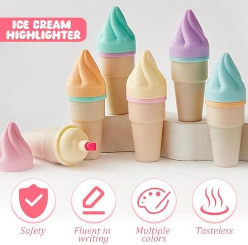 Mini Textmarker Set 30 Stück, Macaron Farben, Ideal für Schule und Büro
| Mini Textmarker Set 30 Stück, Eis-am-Stiel De