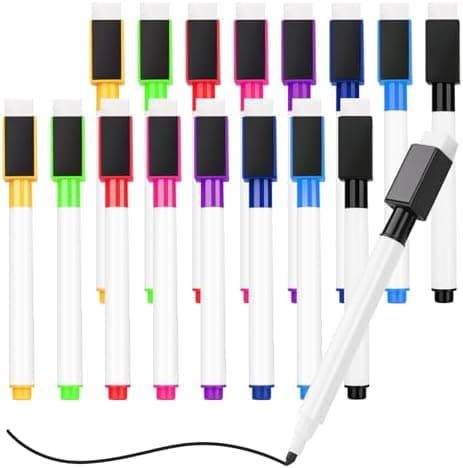 Whiteboard Marker 10 Stück Schwarz Abwischbar Schule Büro
| Magnetisch Whiteboard Stifte 10 Stück Schule Zuhause
| Abwi