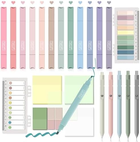 Pastell Textmarker für Transparente Haftnotizen - 600 Blätter Bürobedarf
| Transparente Haftnotizen mit Textmarker Set