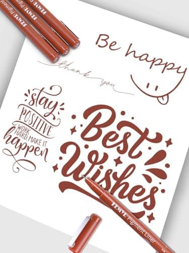Fineliner Schwarz für Künstler - Wasselfest Zentangle Stifte & Pigment Liner Set (0.03mm-L), 22 Stück