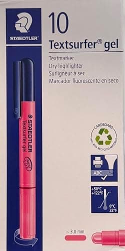 STAEDTLER Textsurfer Gel Trockentextmarker für Inkjet-Ausdrücke mit Drehmechanik und breiter Strichbreite von 3 mm - 10