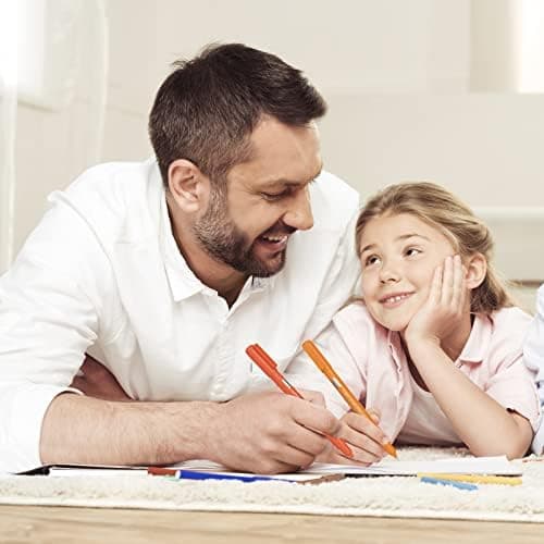 AECHY 12er Set Textmarker für Kreative, Studierende und Kinder - 10 Muster, 12 Farben, feine Linien und Highlighter - Ge