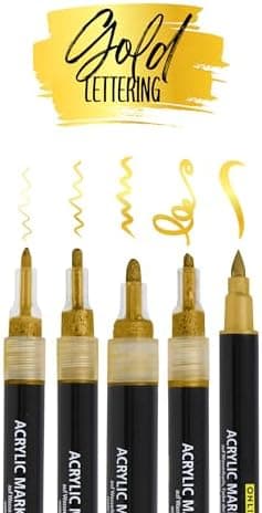 Online 5x Fineliner Schwarz wasserbeständig | mit Brush Pen und Kalligrafie-Spitze | Black Handlettering-Set | Tuschesti