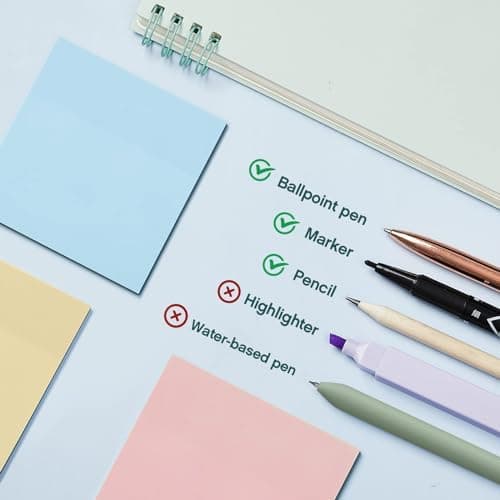 Pastell Textmarker für Transparente Haftnotizen - 600 Blätter Bürobedarf
| Transparente Haftnotizen mit Textmarker Set