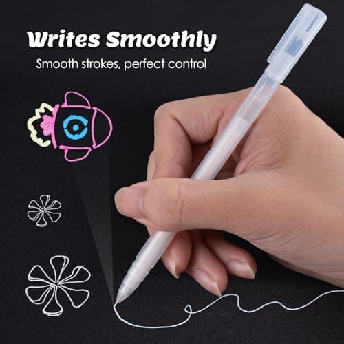 SmootherPro Farbige Gelstifte 0,5 mm Feine Tintenroller-Set zur Kunst Zeichnen Skizzieren Scrapbooking (CS005-6)