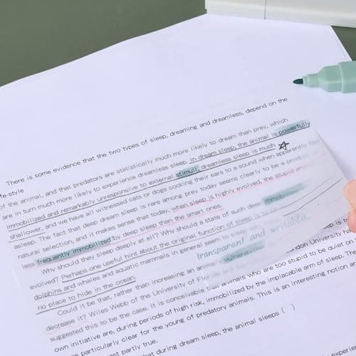 Pastell Textmarker für Transparente Haftnotizen - 600 Blätter Bürobedarf
| Transparente Haftnotizen mit Textmarker Set
