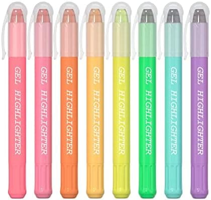 Feela Bibel Textmarker Set, 8-Farben Highlighter Pen, ungiftig und hochwertig für Bibelhervorhebung und Notizen im Büro
