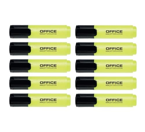 .Office Products Gelbe Highlighter 10er Pack Hohe Qualität für Büro Benutzer
|Office Products Keilspitze Highlighter Gel