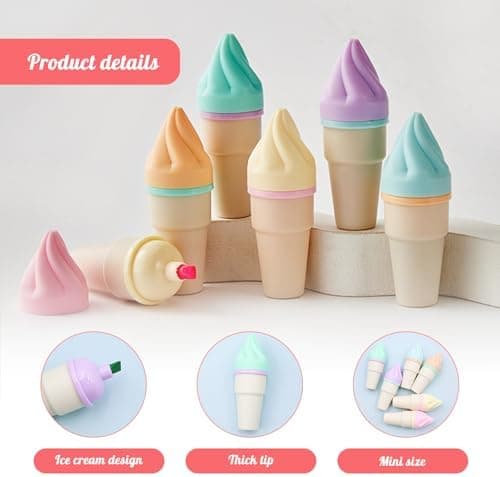 24 Stück Textmarker Pastell, Marker Stifte, 6 Color Textmarker Set - Perfekt für Hervorhebungen im Tagebuch oder Notizb