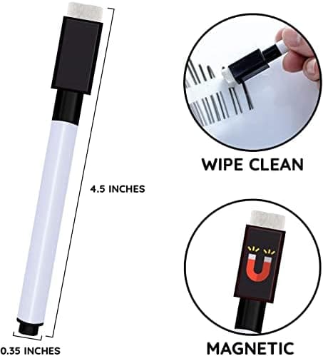 **Tiefgraue Magnetische Whiteboard Stifte, 10 Stück Abwischbar für Whiteboards und Memoboard**
| **Magnetische Folienst