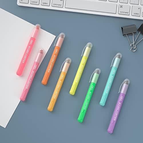 Feela Bibel Textmarker Set, 8-Farben Highlighter Pen, ungiftig und hochwertig für Bibelhervorhebung und Notizen im Büro