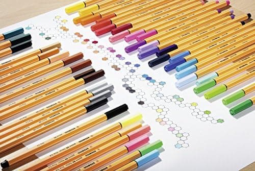 STABILO Fineliner point 88-15er Pack Standardfarben für Schüle und Büro