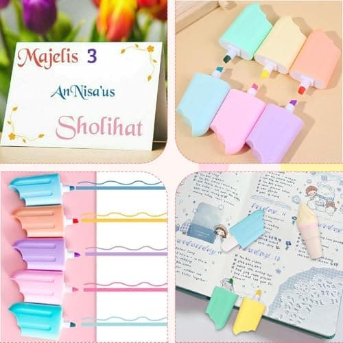 Mini Textmarker Set 30 Stück, Macaron Farben, Ideal für Schule und Büro
| Mini Textmarker Set 30 Stück, Eis-am-Stiel De
