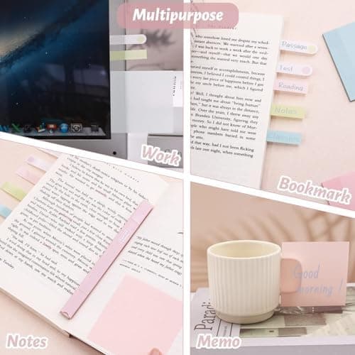 Pastell Textmarker für Transparente Haftnotizen - 600 Blätter Bürobedarf
| Transparente Haftnotizen mit Textmarker Set