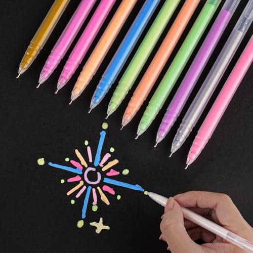 SmootherPro Farbige Gelstifte 0,5 mm Feine Tintenroller-Set zur Kunst Zeichnen Skizzieren Scrapbooking (CS005-6)