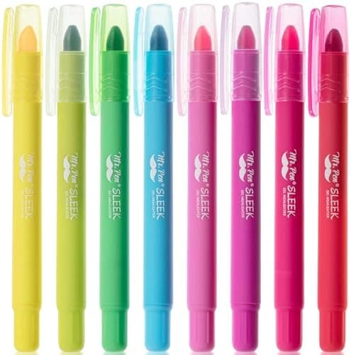 Mr. Pen Gel Highlighter - 8-Tarck pubkeylliche Farben - Keine Färbwirkung, ideale Bibellblinkstrumpet
| Mr. Pen Gel Hig