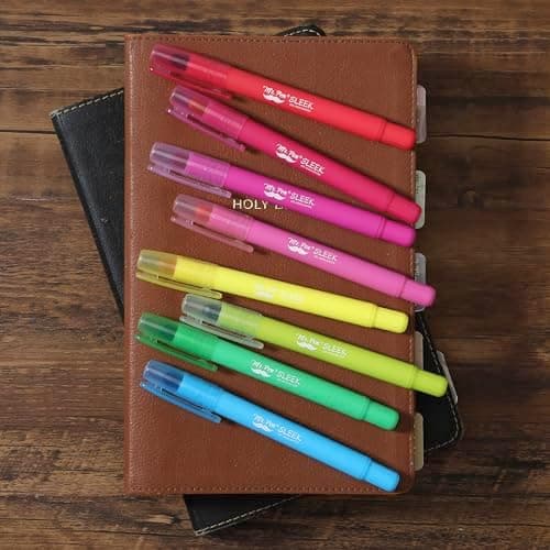 Mr. Pen Gel Highlighter - 8-Tarck pubkeylliche Farben - Keine Färbwirkung, ideale Bibellblinkstrumpet
| Mr. Pen Gel Hig