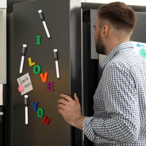10 Stück Whiteboard Stifte, 9 Farben Magnetic Trockensystem Abwischbare Marker für Büro und Schule
| 10 Stück Whiteboar