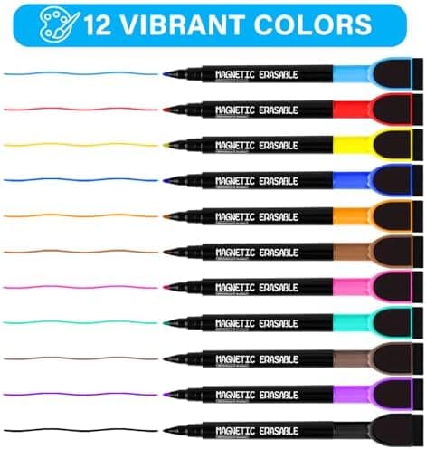 **Tiefgraue Magnetische Whiteboard Stifte, 10 Stück Abwischbar für Whiteboards und Memoboard**
| **Magnetische Folienst