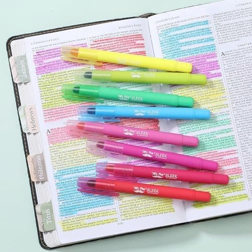 Mr. Pen Gel Highlighter - 8-Tarck pubkeylliche Farben - Keine Färbwirkung, ideale Bibellblinkstrumpet
| Mr. Pen Gel Hig